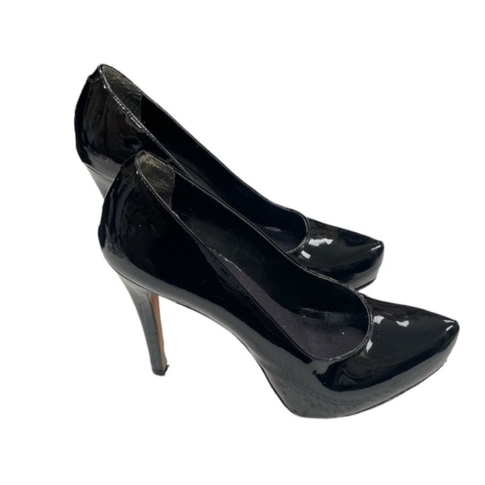 Aldo Womens High Heeled Black Patten Leather shoes size 9.5 SKU 1524 - Picture 3 of 5